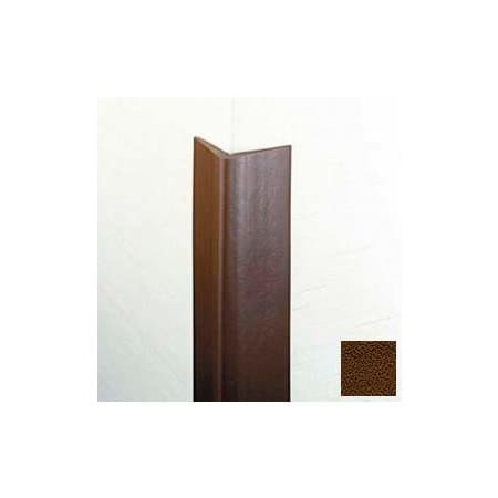 Pawling Flexible Vinyl Corner Guard, 1-3/4" Wings, 1/4" Radius, 8'H, Brown, Heavy Duty Flexible Vinyl CG-9-8-4